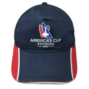 America's Cup 2017 Bermuda 5 Panel Blue One Size Hat XL Catlin Sponsor Sailing